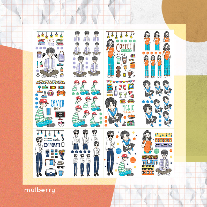 Happy Together I PaperDollzCo Planner I Sticker Book | CB005b