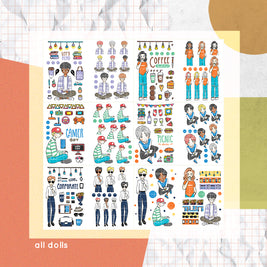 Happy Together I PaperDollzCo Planner I Sticker Book | CB005b