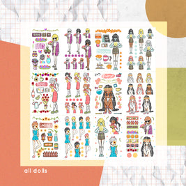 Flower Pop I PaperDollzCo Planner I Sticker Book | CB006a