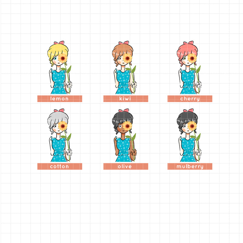 Flower Pop I PaperDollzCo Planner I Sticker Book | CB006a