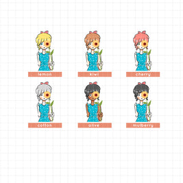 Flower Pop I PaperDollzCo Planner I Sticker Book | CB006a