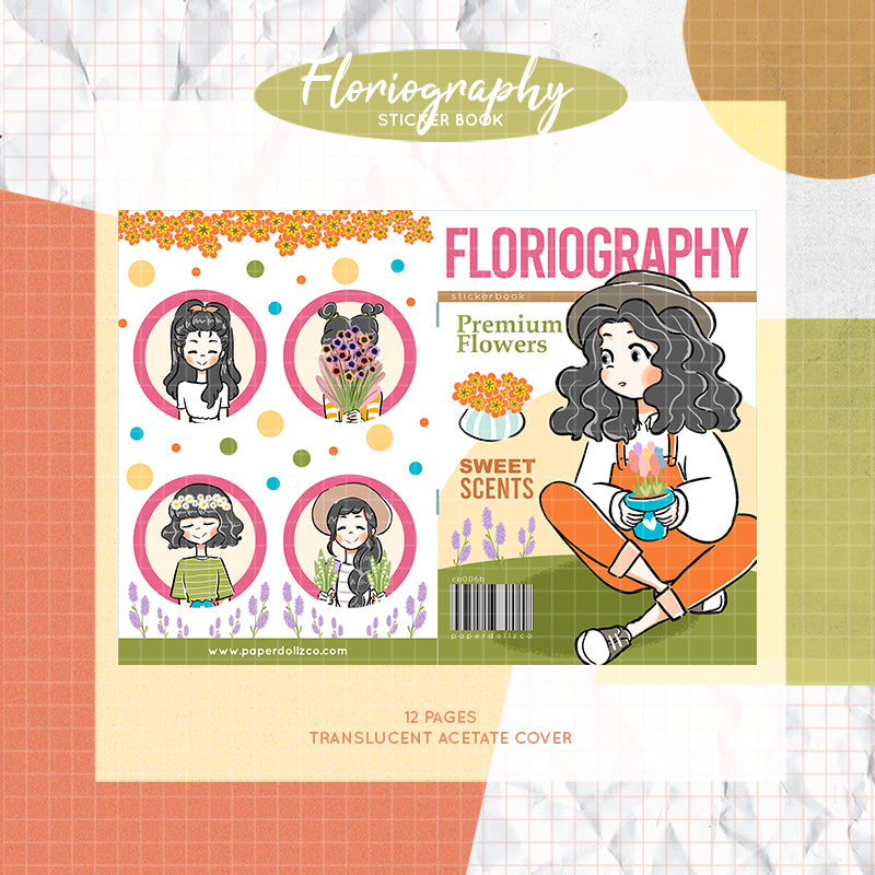 Floriography I PaperDollzCo Planner I Sticker Book | CB006b
