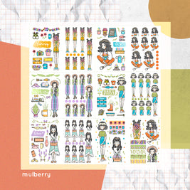 Floriography I PaperDollzCo Planner I Sticker Book | CB006b