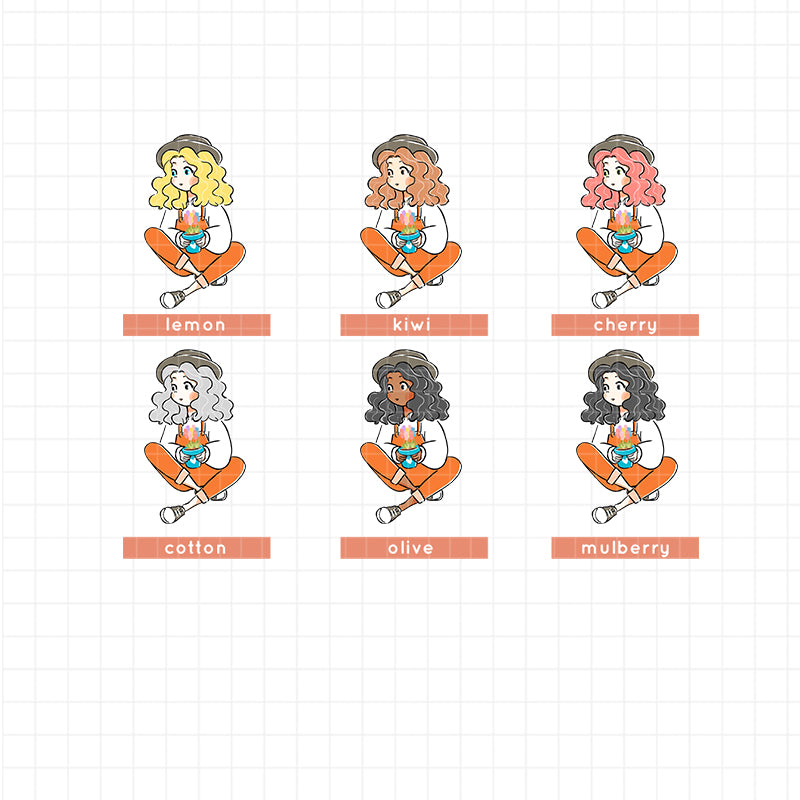 Floriography I PaperDollzCo Planner I Sticker Book | CB006b