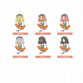 Floriography I PaperDollzCo Planner I Sticker Book | CB006b