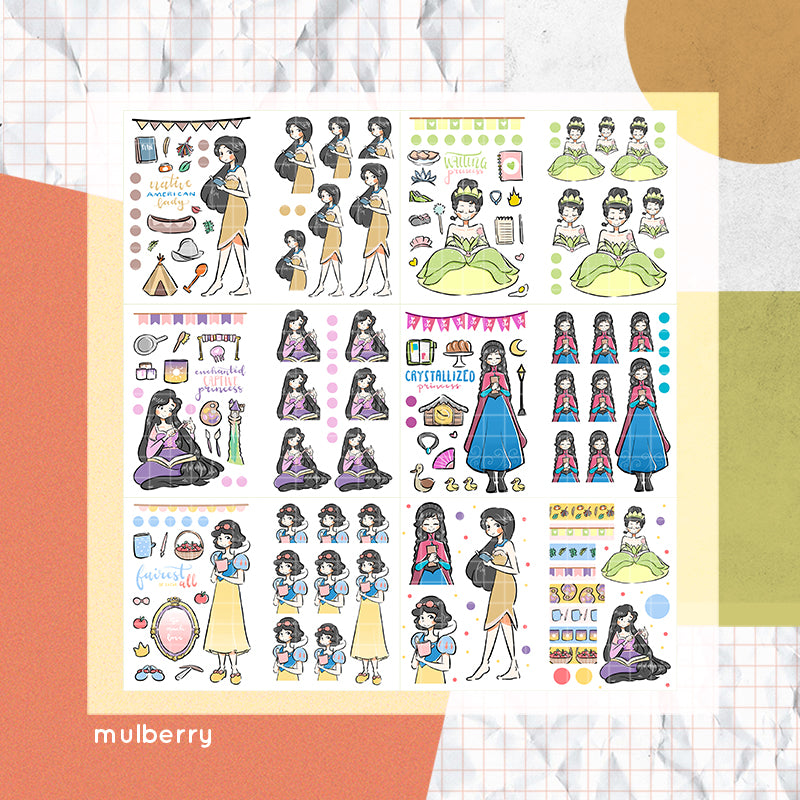Planning Princess |  PaperDollzCo Planner | Sticker Book | CB007b
