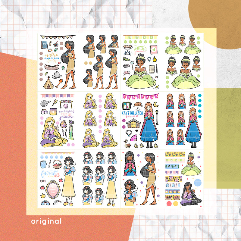 Planning Princess |  PaperDollzCo Planner | Sticker Book | CB007b