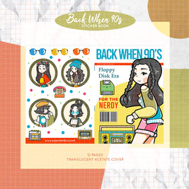 Back When 90's |  PaperDollzCo Planner | Sticker Book | CB009