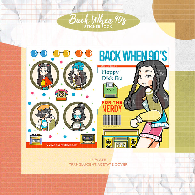 Back When 90's |  PaperDollzCo Planner | Sticker Book | CB009