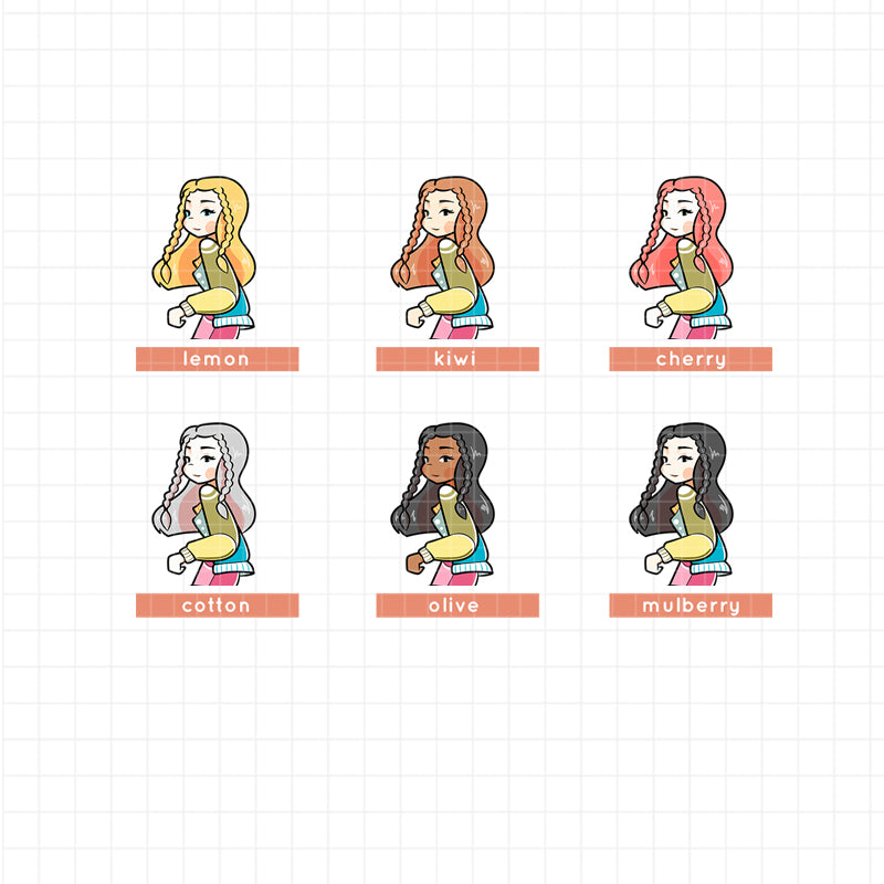 Back When 90's |  PaperDollzCo Planner | Sticker Book | CB009