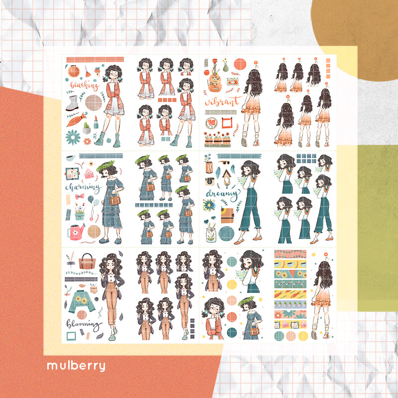 Spring Style I PaperDollzCo Planner I Sticker Book | CB010a