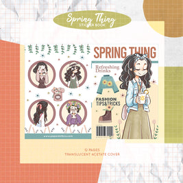 Spring Thing I PaperDollzCo Planner I Sticker Book | CB010b