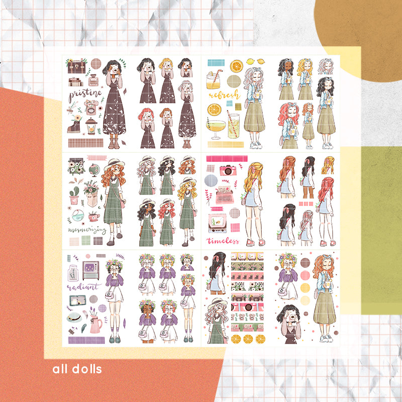 Spring Thing I PaperDollzCo Planner I Sticker Book | CB010b