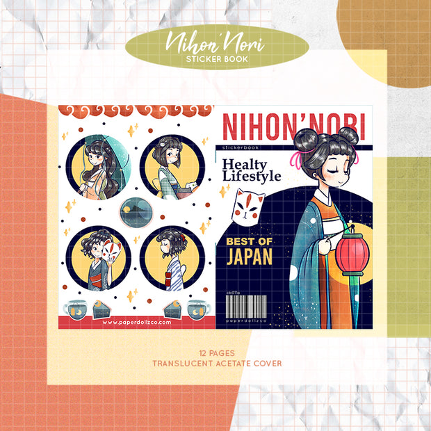 Nihon'Nobi I PaperDollzCo Planner I Sticker Book | CB011a