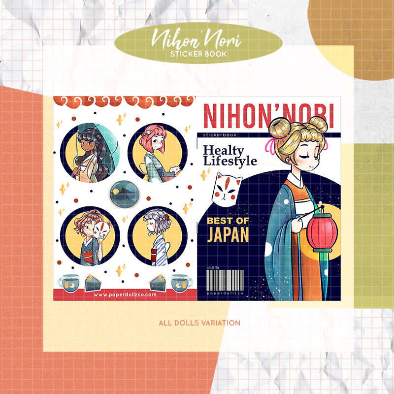 Nihon'Nobi I PaperDollzCo Planner I Sticker Book | CB011a