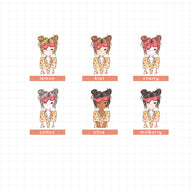 Summer Camp PaperDollzCo Planner Sticker Book | CB012a