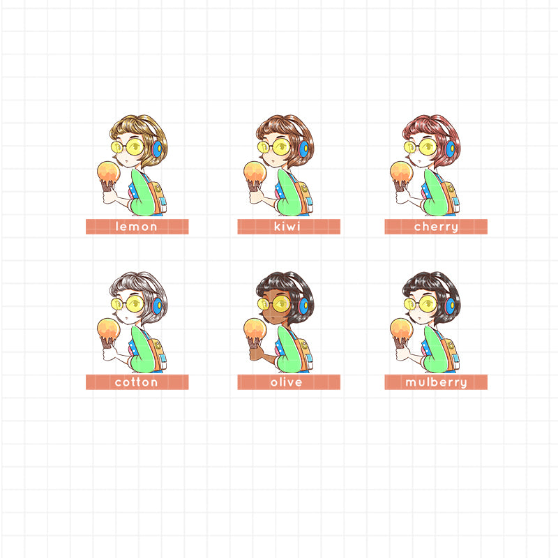 Summer Time PaperDollzCo Planner Sticker Book | CB012b