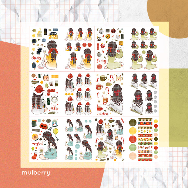Cozy Holiday I PaperDollzCo Planner I Sticker Book | CB013
