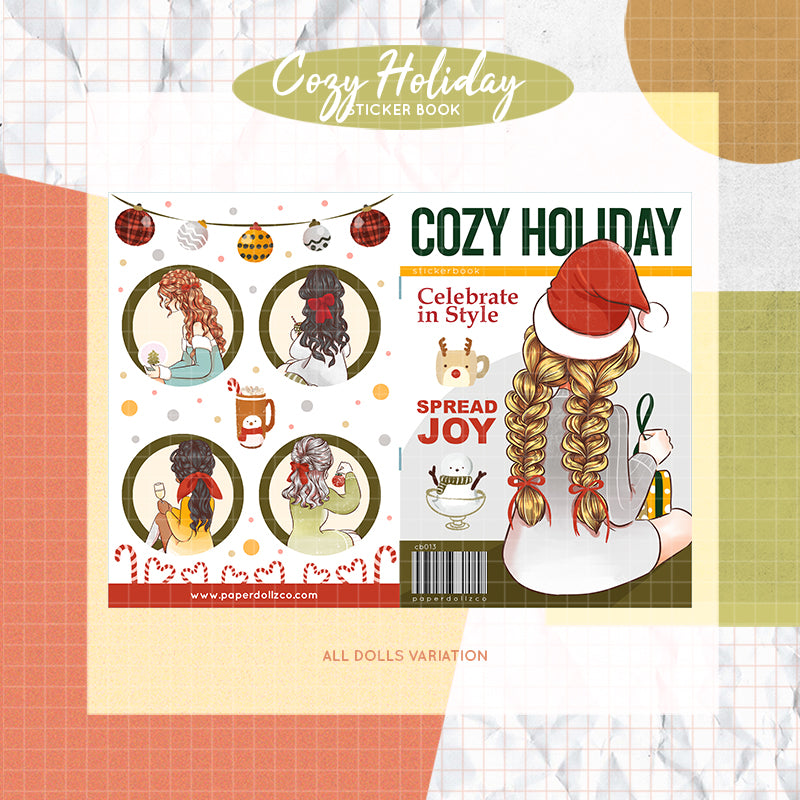 Cozy Holiday I PaperDollzCo Planner I Sticker Book | CB013