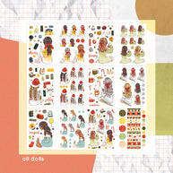 Cozy Holiday I PaperDollzCo Planner I Sticker Book | CB013
