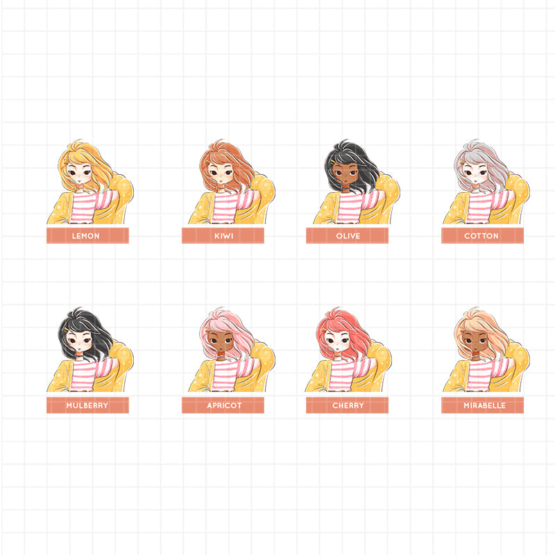 Fall In Love I PaperDollzCo Planner I Sticker Book | CB014