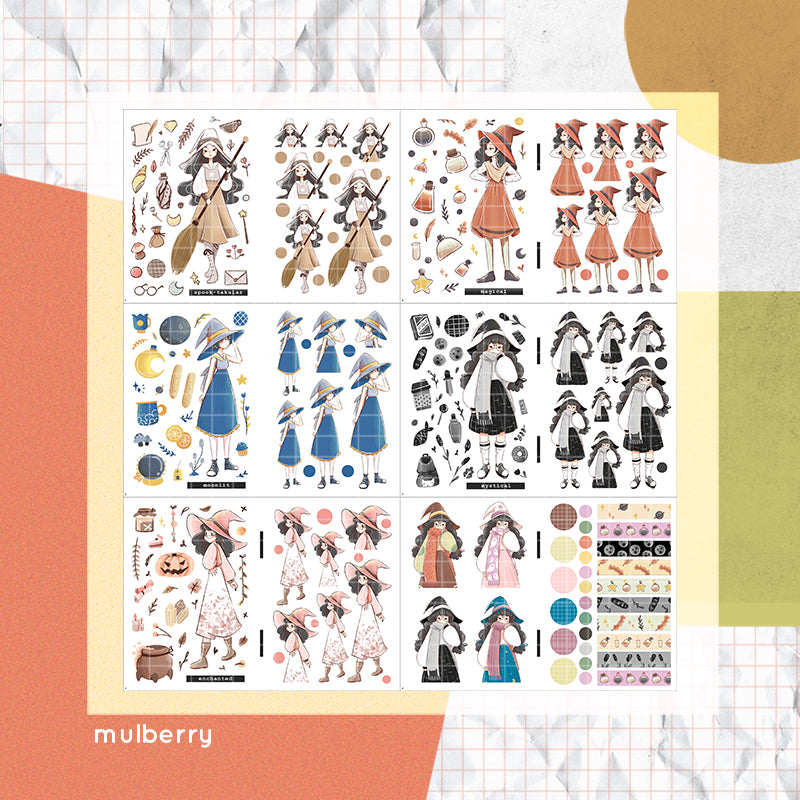 Sorceress I PaperDollzCo Planner I Sticker Book | CB015