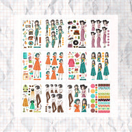 Way out 60s I PaperDollzCo Planner I Sticker Book | CB016