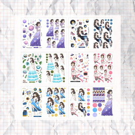 Space Goddesses | Paperdollzco | Sticker Book | CB017