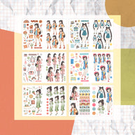 Sailor Bloom | Paperdollzco | Sticker Book | CB018