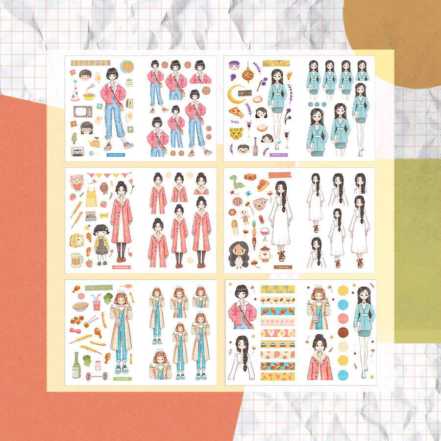 Leading Ladies Korean Drama | PaperDollzCo Planner | Sticker Book | CB019