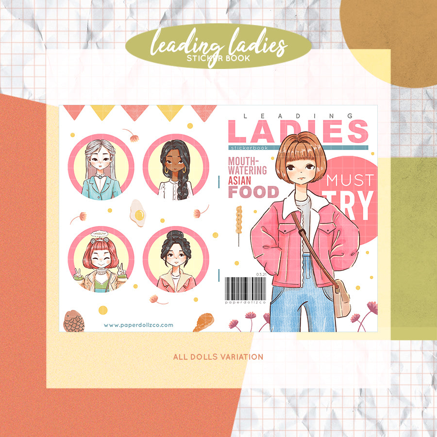 Leading Ladies Korean Drama | PaperDollzCo Planner | Sticker Book | CB019
