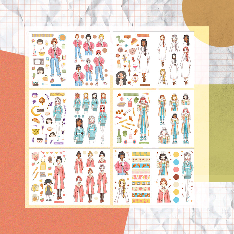 Leading Ladies Korean Drama | PaperDollzCo Planner | Sticker Book | CB019