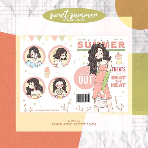 Sweet Summer | PaperDollzCo Planner | Sticker Book | CB020