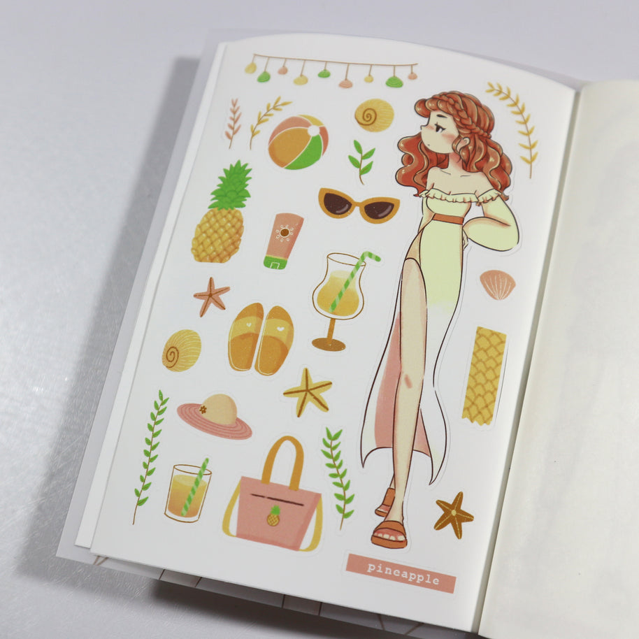 Sweet Summer | PaperDollzCo Planner | Sticker Book | CB020