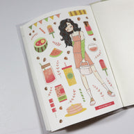 Sweet Summer | PaperDollzCo Planner | Sticker Book | CB020