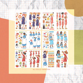 Surprising Adventures |  PaperDollzCo Planner |  Sticker Book | CB021