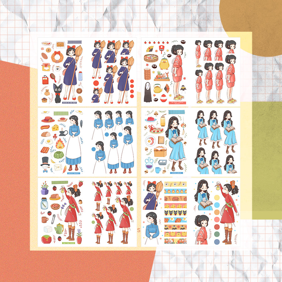 Surprising Adventures |  PaperDollzCo Planner |  Sticker Book | CB021
