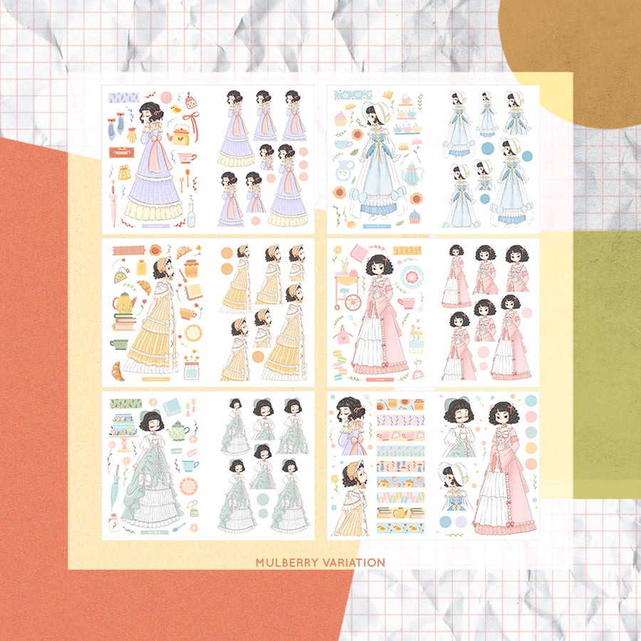 Tea Party  | PaperDollzCo Planner  | Sticker Book | CB022