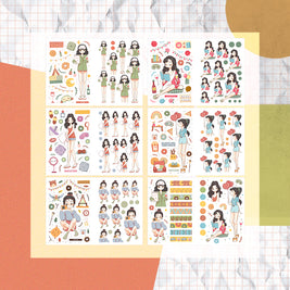 Slumber Party I PaperDollzCo Planner I Sticker Book | CB024