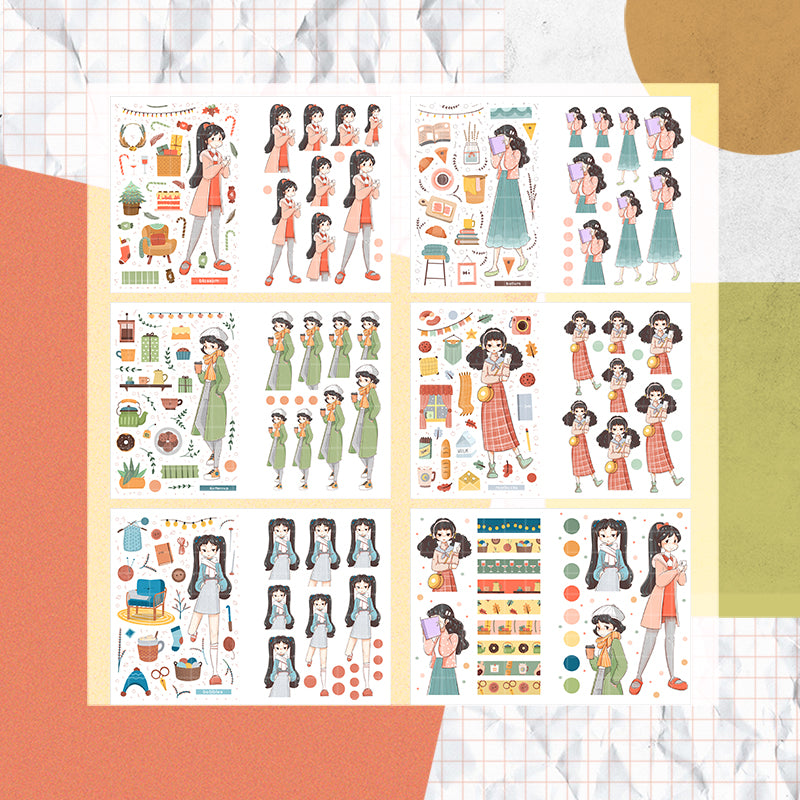 Snow Puff  | PaperDollzCo Planner | Sticker Book | CB025