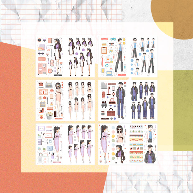 Workaholic   | PaperDollzCo Planner | Sticker Book | CB026