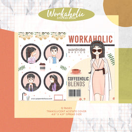 Workaholic   | PaperDollzCo Planner | Sticker Book | CB026