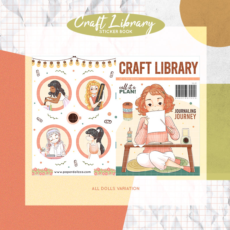 Craft Library |  PaperDollzCo Planner |  Sticker Book | CB027
