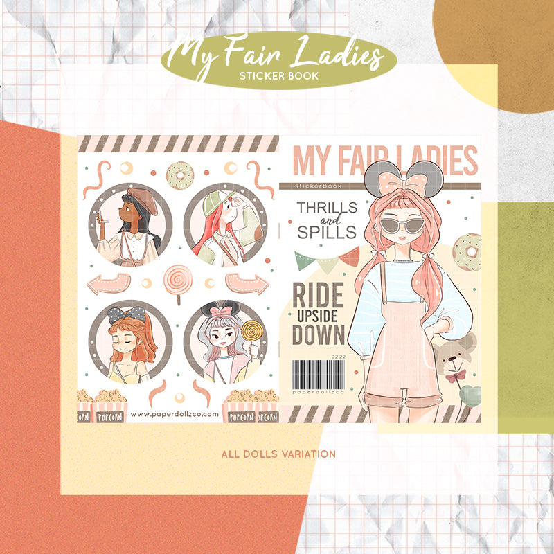 My Fair Ladies | PaperDollzCo Planner  | Sticker Book | CB030