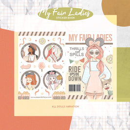 My Fair Ladies | PaperDollzCo Planner  | Sticker Book | CB030