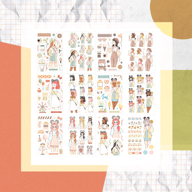 My Fair Ladies | PaperDollzCo Planner  | Sticker Book | CB030