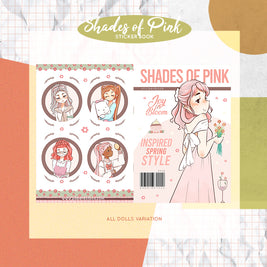 Shades of Pink | PaperDollzCo Planner | Sticker Book | CB031