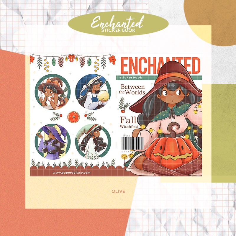 Enchanted | PaperDollzCo | Sticker Book | CB052