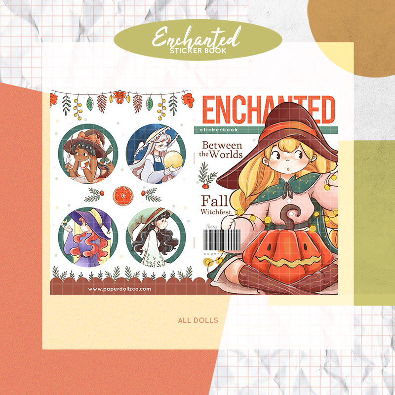 Enchanted | PaperDollzCo | Sticker Book | CB052