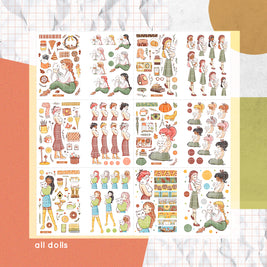Autumn Purrfection |  PaperDollzCo Planner |  Sticker Book | CB039W